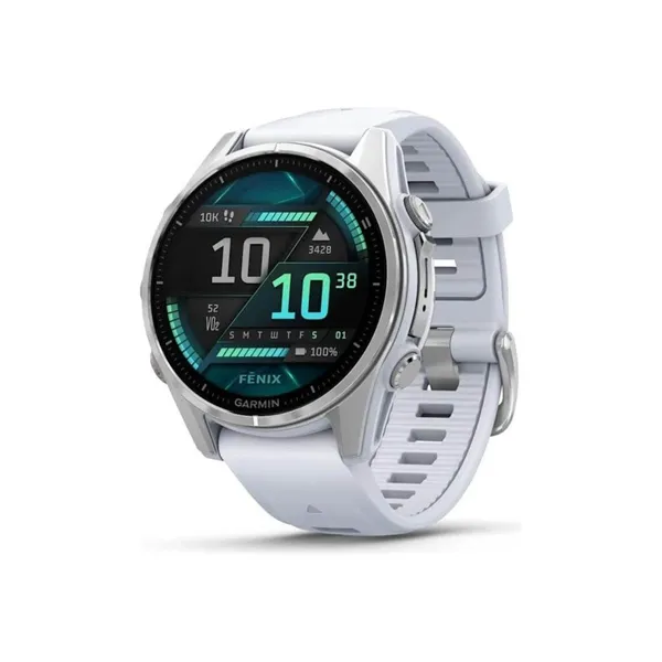 Garmin Fenix 8 GPS-klokke med 43 mm urkasse og AMOLED-skjerm