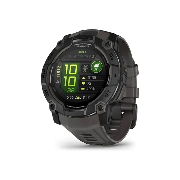 Garmin Instinct 3 AMOLED GPS-klokke 50 mm i svart
