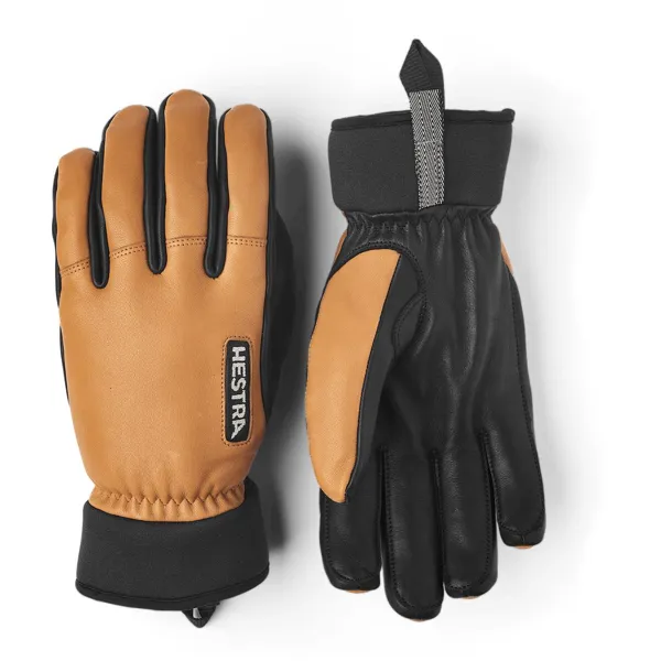Hestra Army Leather Wool Terry 5 finger skinnhansker