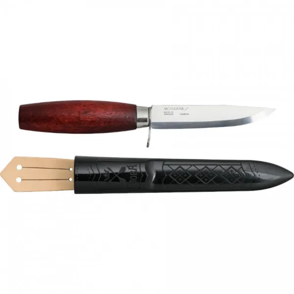 Morakniv Classic No. 2F med rødt bjørketreskaft og plastslire