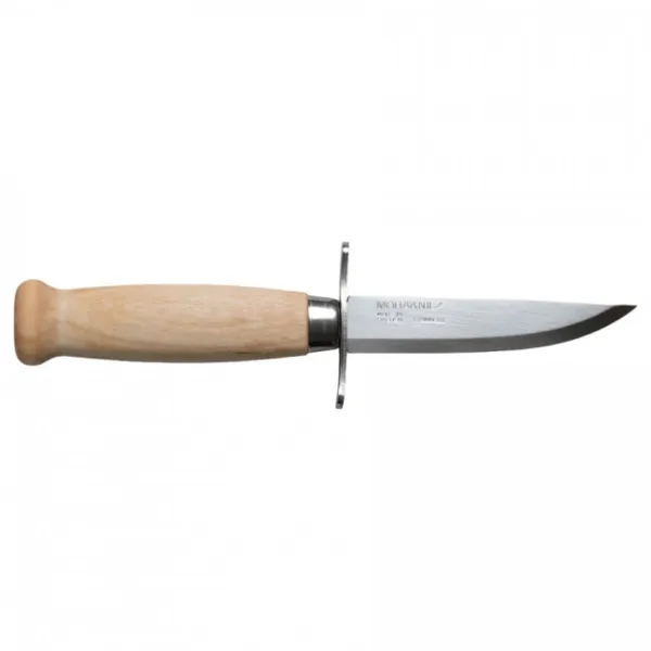 Morakniv Scout 39 barnekniv med bjørketreskaft og lærslire
