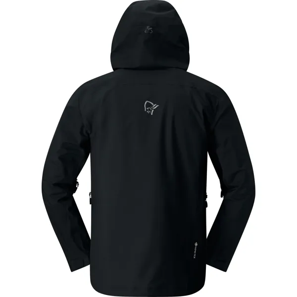 Norrøna Falketind Gore-Tex-jakke for herre, sett bakfra